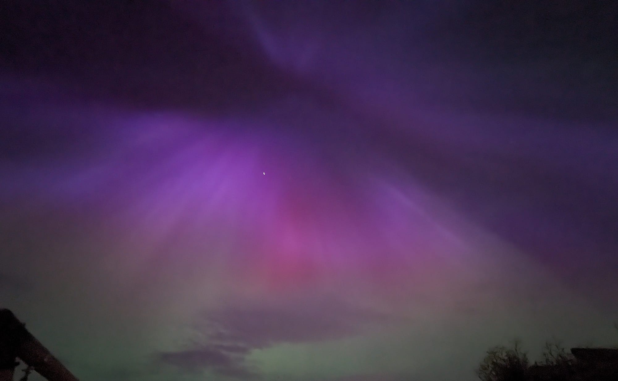 Northern Lights / Aurora Borealis in Fife, Scotland